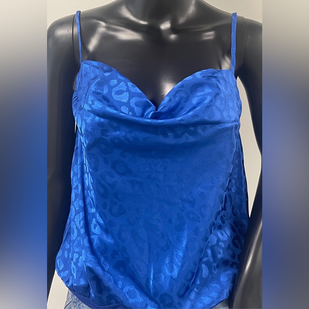 Royal Animal Print Cowl neck bodysuit
